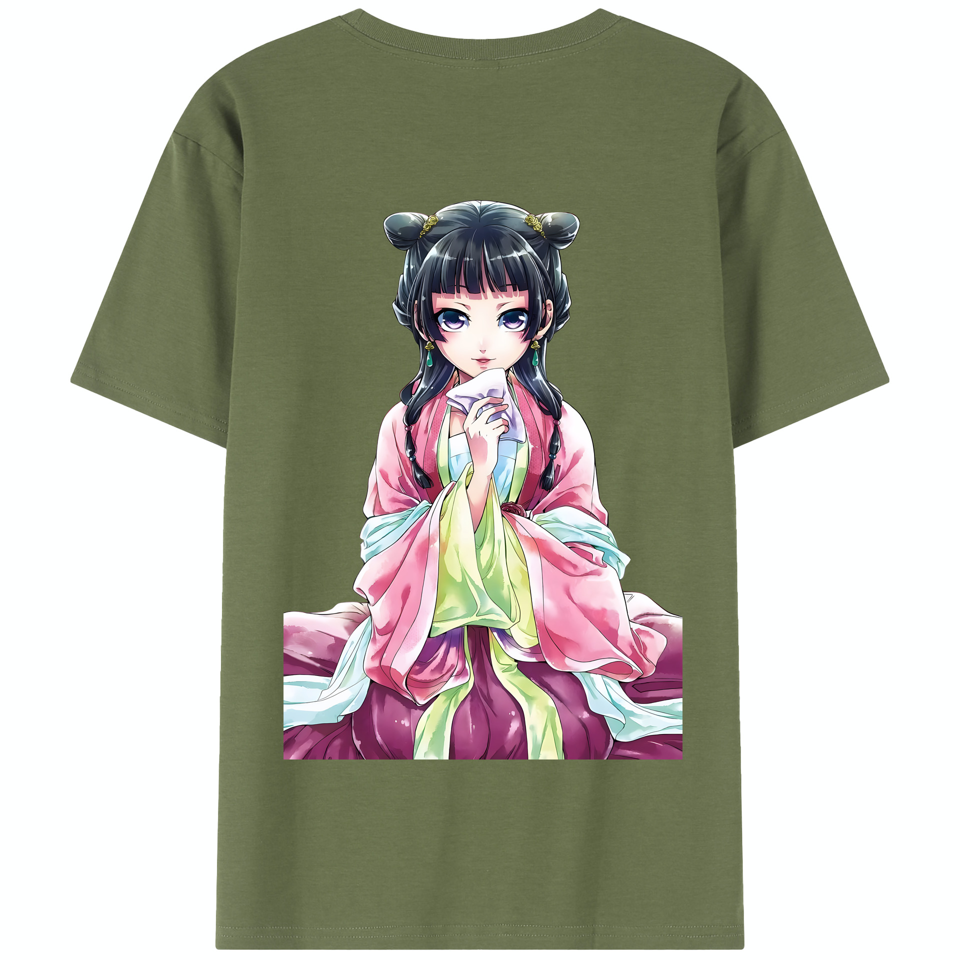 （画像用） 薬屋のひとりごと The Apothecary Diaries 綿100％半袖Tシャツ（背面プリント）